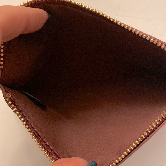 Bobbi Brown mini small zipper pouch 💯 PU, coin purse size 4.5”X 7.5” - Picture 6 of 6